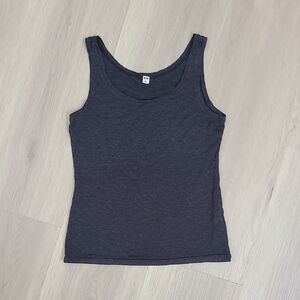 Uniqlo Heather Blue Tank Top Heatteach Women Small Comfy Stretchy Lightweight